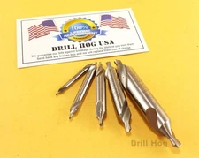 Center Drill Countersink Pilot Bit Lathe 5 Pc Set Lifetime Warranty Drill Hog®