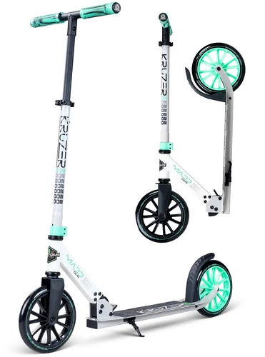 Large Folding Kick Scooter – Adjustable Handlebar – Big 200mm Wheels