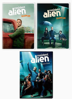 RESIDENT ALIEN ,Seasons 1, 2, 3 (DVD)TV Series,Free delivery,Region 1.