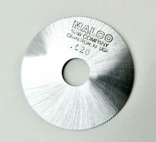 Jewelers Slotting Saws Malco Saw Blade 2" High Speed Circular Saw Blades 0.020"