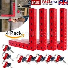 4 Pack 90 Degree Positioning Squares Right Angle Clamps for Woodworking Cabinets