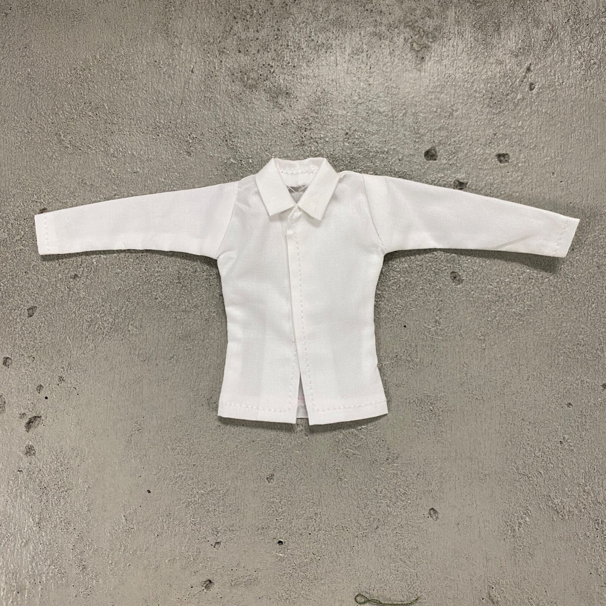 grey dress shirt white buttons 1/6th scale figure amazon Generic 1/6 Scale Male Casual Shirt 1:6 Male Figure Casual Shirt Figures Costume for 12 Inch, White, Figures