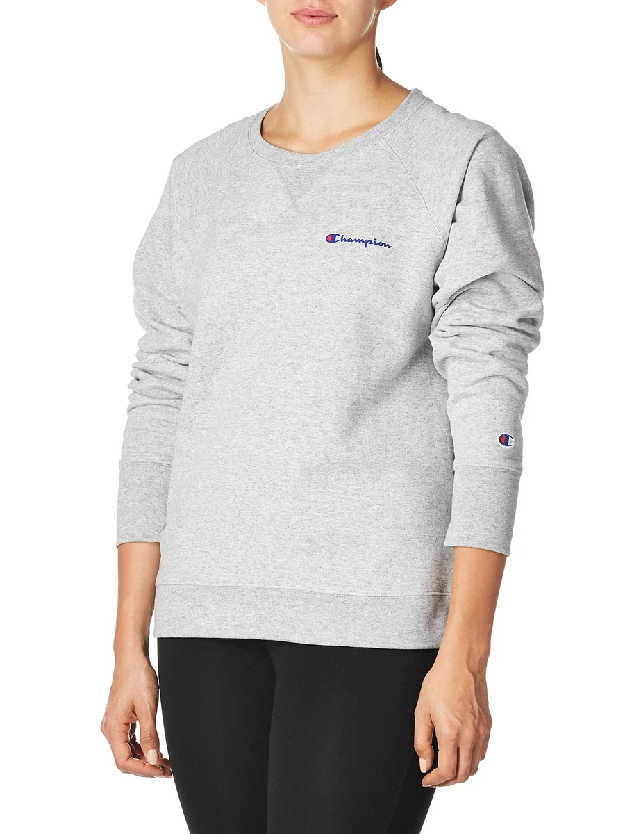 CHAMPION Women's Plus Size Powerblend Signature Graphic Sweatshirt, Gray,  4X