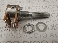 Bourns 100k Ohm 2 Gang Audio Taper Panel Mount Potentiometer Carbon Pot PDB182