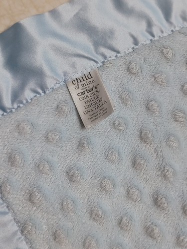 Carter's Little Blanket Of Mine Blue Puppy Dog Minky Security Blanket Fleece... - Picture 4 of 4