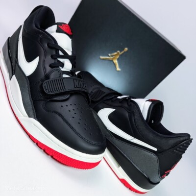 Air Jordan US 12 Men's Black Sail White Red Nike Retro Legacy 312 HJ9029 010 New