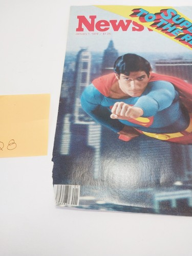 1979 Newsweek Superman To The Rescue Magazine Cover Only Q8 - Imagen 2 de 3