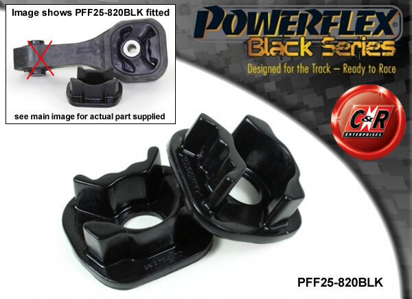 Powerflex Black Inserto Montaggio Motore Inferiore per Cr-z (10-16) PFF25-820BLK