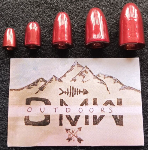Tungsten RED Worm Weights 1/32 ounce (.9g) 15pk, Bullet Weights - Picture 6 of 15