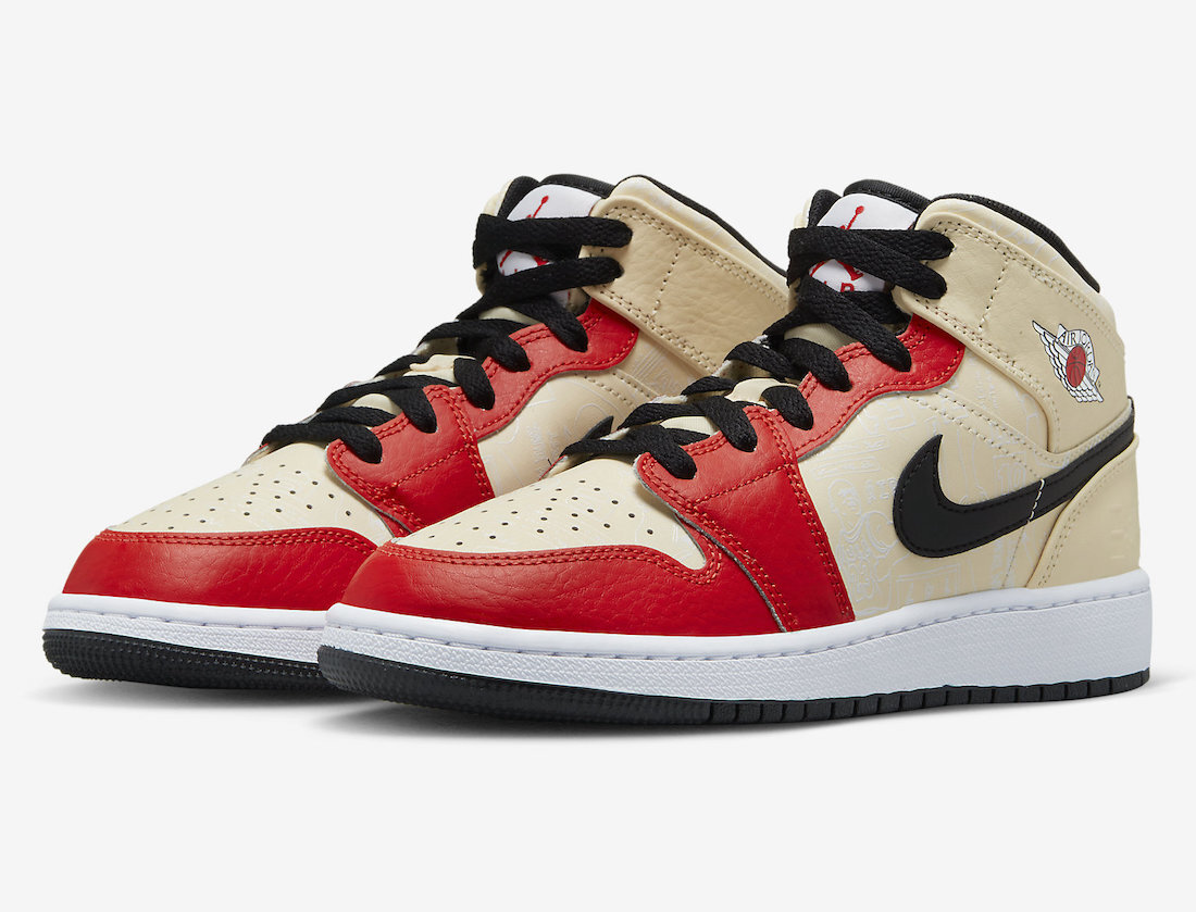 Air Jordan 1 Mid SS DV7012-100 GS 88 Dunk Contest Kids Retro