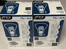 2 NEW TCP 2R301641K CFL R30 Lamps Bulbs 750 Lumens 16W 4100K Non Dimmable PAIR