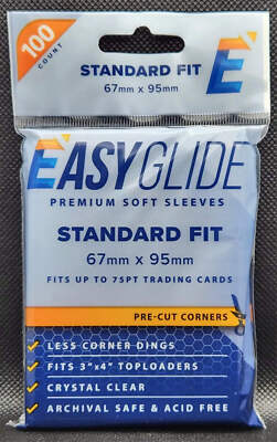 2 - Packs of 100 (200) - Shellz Easy Glide Premium Soft Sleeves, Pre-Cut Corners