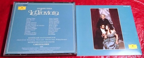VERDI 1977 LA TRAVIATA KLEIBER COTRUBAS DOMINGO MILNES 2 CD SET POLYDOR GERMANY - Picture 3 of 7
