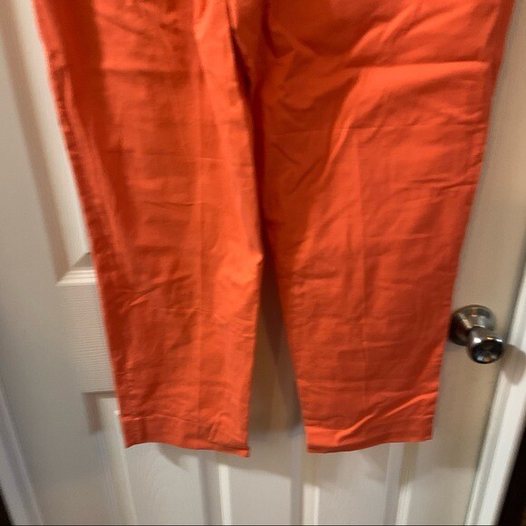 Pendleton Orange Side Zip Cropped Ankle Pants siz… - image 8