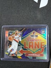 2020-21 Donruss Optic Damian Lillard Express Lane Silver Holo Prizm #8 K834