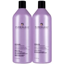 Pureology Hydrate Shampoo and Conditioner Liter Duo Set 33.8oz each NEW