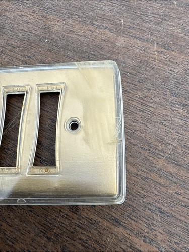 De colección Remcon Tres 3 Cuadrillas Interruptor de Luz Dorado Cubre Placas Mediados de Siglo MCM - Imagen 2 de 7