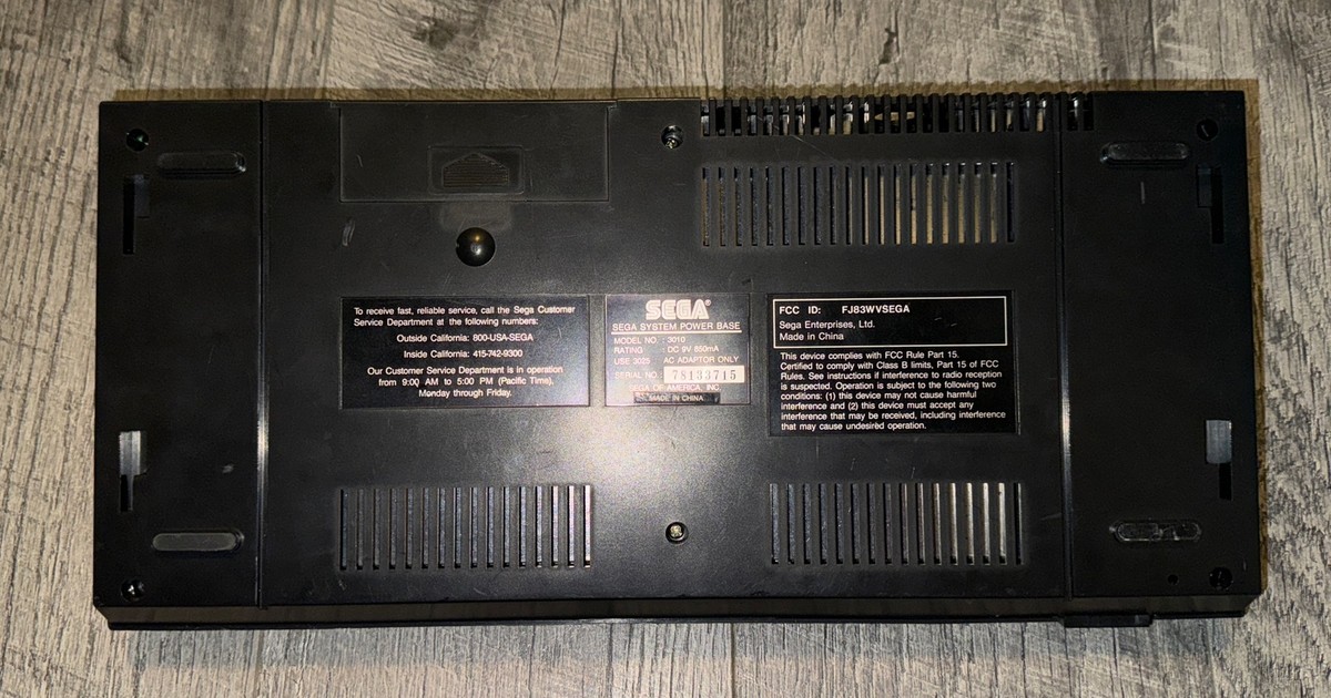 SEGA Master System COMPLETE / WORKING plus Games - After Burner