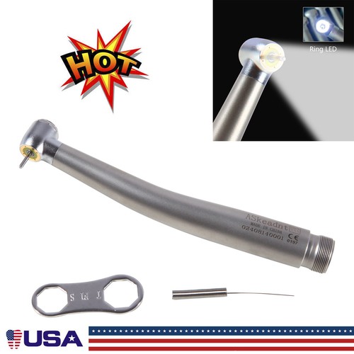 10 Generador electrónico dental anillo sin sombras LED pieza de mano de alta velocidad 2 agujeros B2 - Imagen 13 de 15