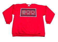 Vintage Young Hearts Printed Hanes Heavyweight Made in USA Sweatshirt XL
