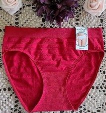 JOCKEY Matte  Shine Red Rose Hipster Panty 1307 nwt  8/XL