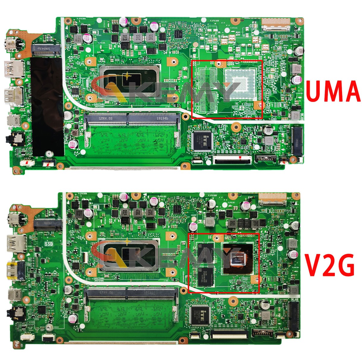 For ASUS X512FA X512FF X512FL X712FA X512FJ Mainboard I3 I5 I7 CPU 0G/4G RAM