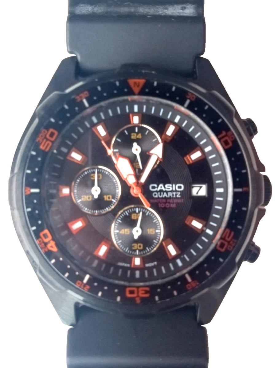 Watch with top stopwatch function