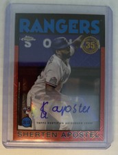 2021 Topps Chrome Sherten Apostel 1986 Anniv Auto /5