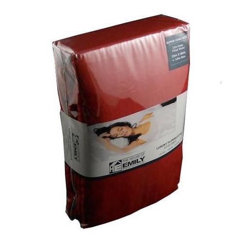 Hoja ajustada de franela de algodón cepillado extra profunda 12"" y 15"" totalmente elástica - Imagen 6 de 12