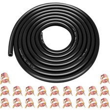 10ft 1/4" ID Fuel Line Hose with 20pcs 2/5" Clamps - Fits Kawasaki, Kohler, B...