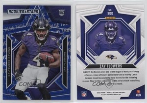 2023 Panini Rookies & Stars Rookies True Blue /49 Zay Flowers #200 RC