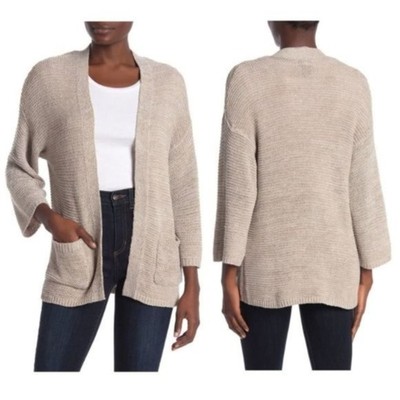 Ceny Nodstrom  ribbed knit draped open front cardigan sweater s