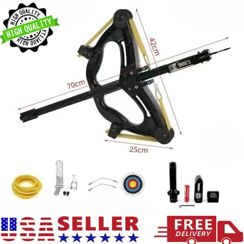 Arco compuesto 60 libras honda láser arco conjunto divertido juego de bolas de acero para disparar al aire libre Foto 2 de 4