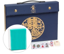 Chinese Mahjong Set, Yellow Mountain Imp. – 146 tiles- Medium Size, Teal