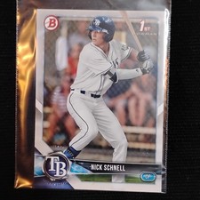 2016 Topps Bowman Prospect 1st Rookie Nick Schnell Rays
