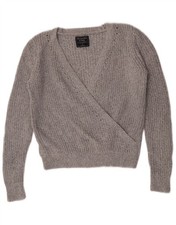 Abercrombie & Fitch Damen Crop V-Neck Pullove...