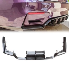Rear Bumper Diffuser Lip Carbon Fiber For BMW F80 M3 F82 F83 M4 15-20 PSM Style