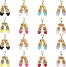Honbay 16PCS Sparkling Rhinestone Ballet Shoe Charms Ballerina Pendants... 