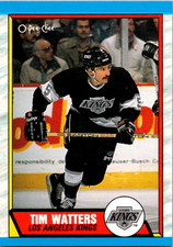1989-90 O-Pee-Chee Tim Watters LA Kings #212