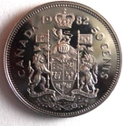 1982 CANADA 50 CENTS - AU/UNC PROOF LIKE Coin - Lot #M4