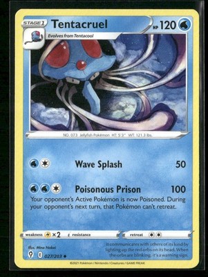 Tentacruel SWSH07: Evolving Skies 027/203 Normal NM
