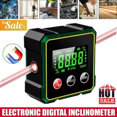 Magnetic Digital Angle Gauge Digital Display Inclinometer Angle Finder Tool