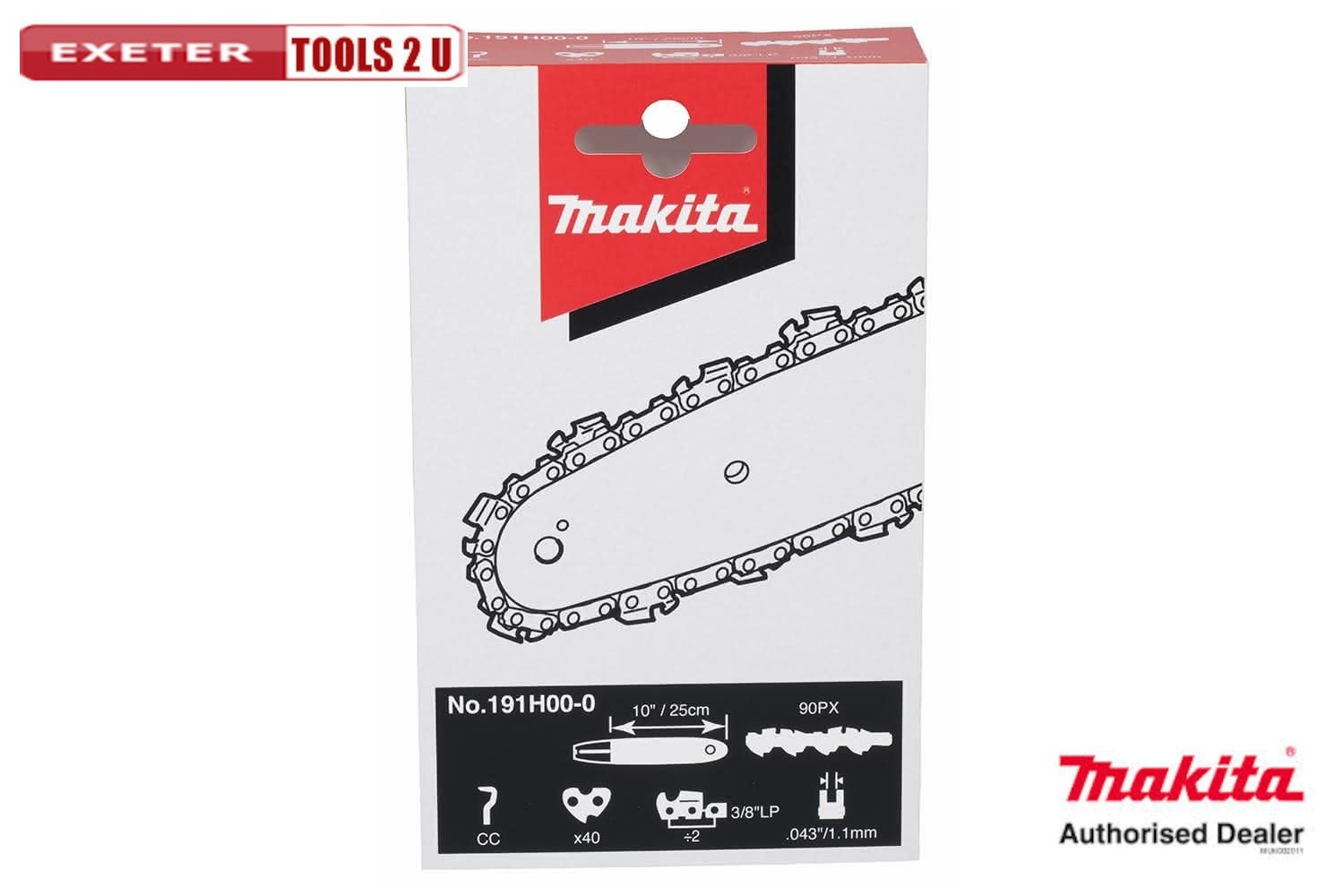 Makita 191H00-0 (was 199075-5) Chainsaw Chain for DUC254Z/DUC256Z Chainsaws