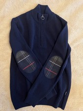 NEW - BARBOUR HOLDEN HALF ZIP JUMPER - NAVY - SIZE SMALL