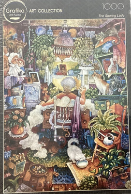 Grafika 1000 pc. Art Collection: The Sewing Lady by Bill Bell jigsaw puzzle NIB