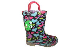 WESTERN CHIEF GIRLS TODDLERS CUTE COLORFUL MULTICOLOR LIGHT-UP RAIN BOOTS 10