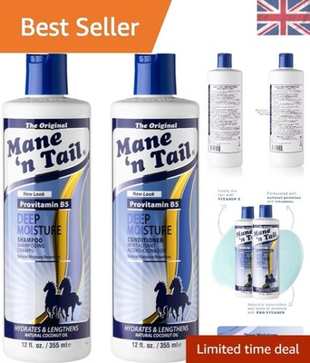 Natürliches feuchtigkeitsspendendes Shampoo & Conditioner für alle Haartypen - 355ml Doppelpack