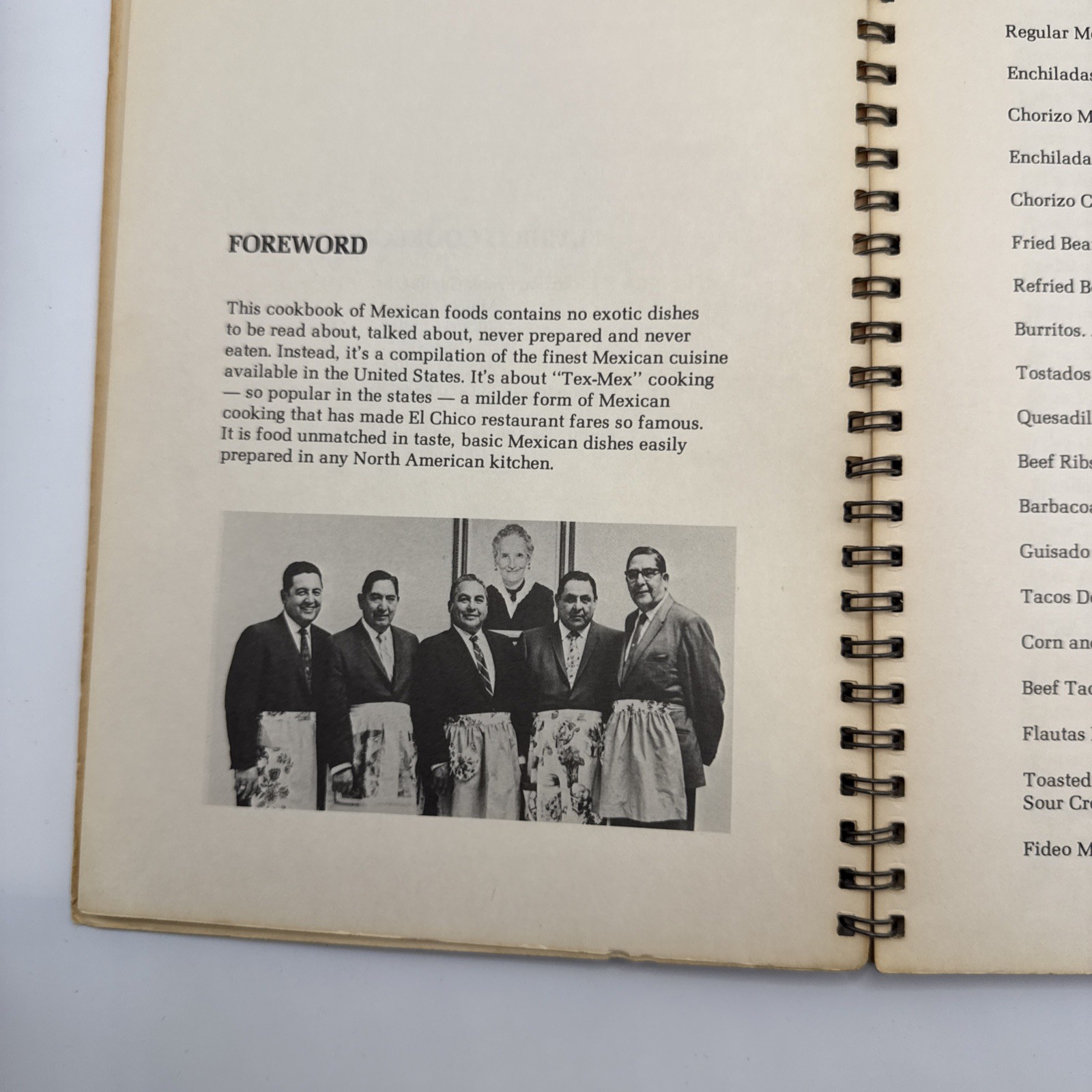 1977 The El Chico Cookbook Recipes Tex Mex Mexican Restaurant Spanish Cuellar