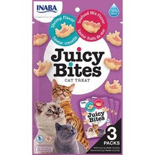 Inaba Cat Juicy Bites Shrimp  Seafood Mix, 6 Pack - 34g