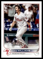 2022 Topps Luke Williams Rookie Philadelphia Phillies #62